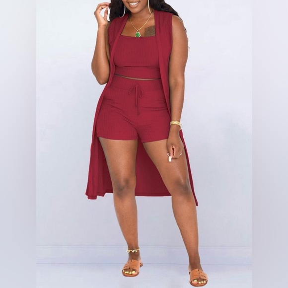 Lime Green 3 PC Solid Ribbed Set - Picture 5 of 11